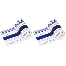 indi.k 藍色唱片紙膠帶 5款 x 2入組, 混合色, 1套