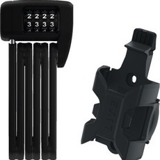 ABUS Bordeaux Light迷你6055c+SH 60cm自行車號碼鎖組, 黑色, 1個