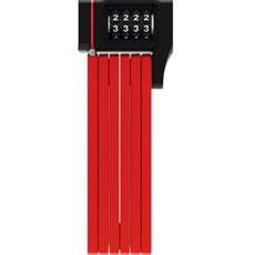 ABUS Yugrip波爾多5700c組合自行車號碼鑰匙鎖 80cm, 紅色, 1個
