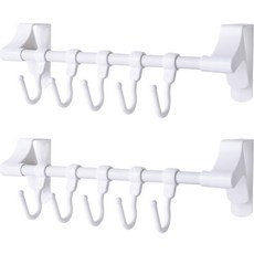 MONACO OLIVE 水槽上方櫥櫃5鉤掛架, 2個, 白色