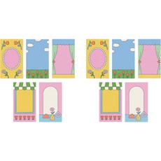 IndiK 復古便條紙 5種*2入組, 混色, 1組