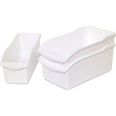 Living Sunday 韓國製半開放式冰箱托盤 小1入 + 大2入, 白色