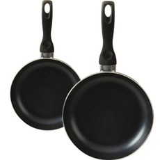 IH感應爐適用鋁製平底鍋2件組, 中(20cm)+大(28cm), 1組