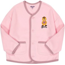 milkmilelolo 兒童款 Je t'aime 小熊搖粒絨開襟衫