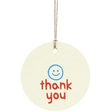 紅色謝謝吊牌, 100個, 混合顏色