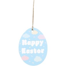 快樂復活節雲朵吊牌, 100個, 混合顏色