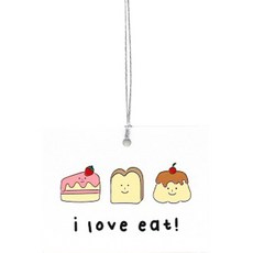 甜點朋友吊牌, 100個, 混合色