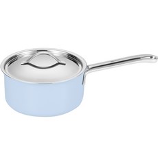 EDELKOCHEN Serenity感應爐適用三層不鏽鋼單柄湯鍋, 16cm, 藍色