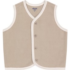 milkmilelolo 兒童款毛絨熊高領絨毛背心