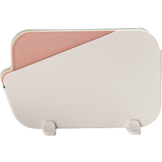 naturnic Dining TPU砧板 粉色+藍色+綠色+置物架組, 3種砧板+搖籃, 1組