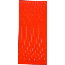 Olsel 安全反光夜光自行車輪圈貼紙, 橘色, 4個