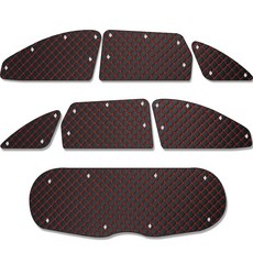 GMZ MOTORS All New Sorento 專用遮陽板 全車套組, 紅色, 1套