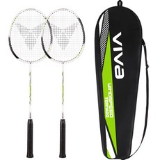 VIVa Wind Speed 龍捲風羽球拍 2入 + 全罩式拍套組, 單一商品, 1套