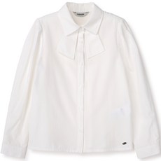 renoma kids 女童款蝴蝶結領雪紡衫 R2331B35301