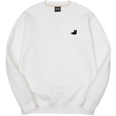 okstar 男女通用 黑貓刺繡 特殊雙面布料 大學T 3SSP012