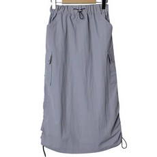 시크블랙 워아스 스토퍼 카고 롱 스커트 cpsk5702k37