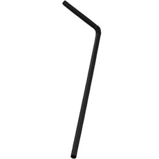 아이엔피 벌크 자바라 빨대 블랙 7mm x 25cm, 1개, 500개입
