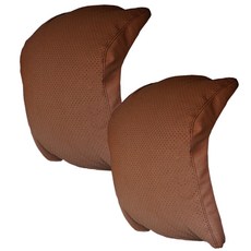 엠노블 차량용 리어 목쿠션, 브라운, 2개