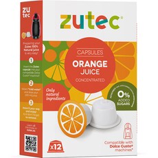 Ju Tech Dolce替換鮮榨膠囊果汁 柳橙 12入, 1個, 384ml