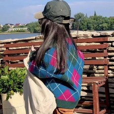 Arve 兒童 Alrong 菱格紋針織背心