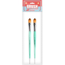 Awesome Painting 油畫 壓克力 水彩 兩用畫筆 FILBERT 2入, 24號, 1個