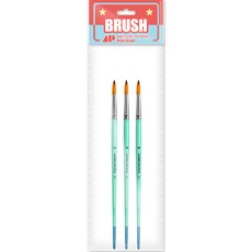 Awesome Painting 水彩畫壓克力畫兩用圓筆 圓頭筆 ROUND 3入, 14號, 1個