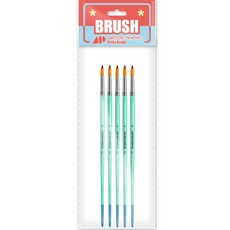 Awesome Painting 水彩壓克力兩用圓頭筆 ROUND 5入, 8號, 1個