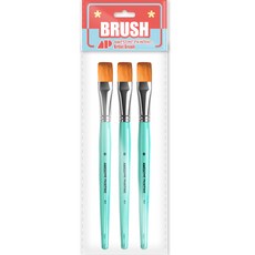 Awesome Painting 多用途設計畫筆 平刷 扁刷 套刷 FLAT 3入, 6號, 1個