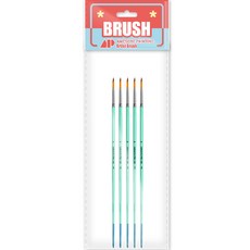 Awesome Painting 水彩壓克力兩用圓頭筆 ROUND 5入, 4號, 1個