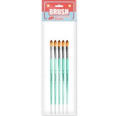 Awesome Painting 油畫 壓克力 水彩兩用畫筆 FILBERT 5入, 12號, 1個