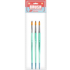 Awesome Painting 水彩畫壓克力畫兩用圓筆 圓頭筆 ROUND 3入, 18號, 1個