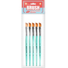 Awesome Painting 多用途設計筆刷 斜角刷 平刷 組合筆刷 ANGULAR 5入, 4號, 1個