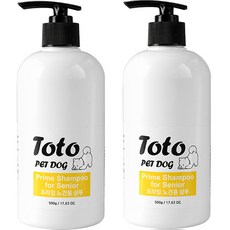 Toto Toto小狗低刺激老犬用洗髮精, 2個, 500g