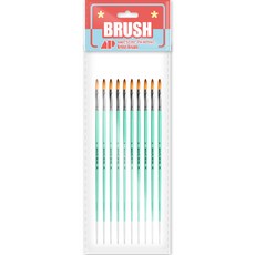 Awesome Painting 油畫 壓克力 水彩畫兼用畫筆 FILBERT 10入, 2號, 1個