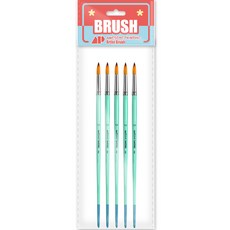 Awesome Painting 水彩壓克力兩用圓頭筆 ROUND 5入, 10號, 1個