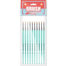 Awesome Painting 多功能設計畫筆 斜角筆 平頭筆 組合畫筆 ANGULAR 10入, 1號, 1個