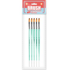 Awesome Painting 油畫 壓克力 水彩兩用畫筆 FILBERT 5入, 8號, 1個