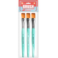 Awesome Painting 多用途設計畫筆 平刷 扁刷 套刷 FLAT 3入, 8號, 1個