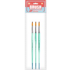 Awesome Painting 水彩畫壓克力畫兩用圓筆 圓頭筆 ROUND 3入, 16號, 1個