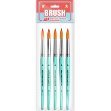 AwesomePainting 多用途細毛筆 線筆 圓頭筆 細節勾線筆 DETAIL 5入, 6號, 1個