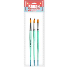 Awesome Painting 水彩畫壓克力畫兩用圓筆 圓頭筆 ROUND 3入, 20號, 1個