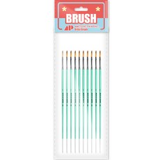 Awesome Painting 油畫 壓克力 水彩畫兼用畫筆 FILBERT 10入, 1號, 1個