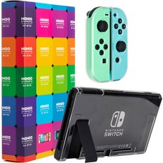 HOHOO 透明輕薄全包覆凝膠硬殼任天堂Switch保護殼, 單一商品, 1個