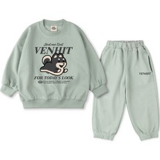 벤힛 아동용 플레이시바 특양면 트레이닝 맨투맨 + 하의 세트