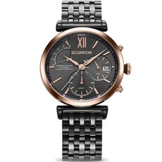 스콜피온시계 남성용 크로노그래프 메탈 시계 42mm SP3361M