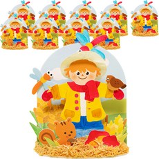 minhwashop 秋季中秋節泡棉板稻草人環創DIY套組 LDPOM0210, 混合色, 10個