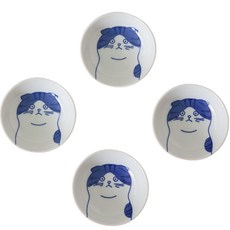 NICOTT 可愛貓咪醬料碗 9cm, 4個, 麻糬