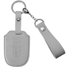 오시에나 자동차 가죽 스마트 차키케이스 스프링 키홀더, 그레이, 현대기아범용(4버튼)