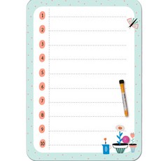 Haeriseu玩具 冰箱磁鐵備忘板 數字列表