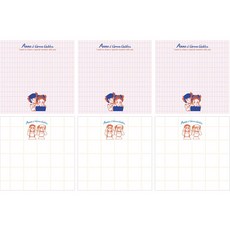 紅髮安妮 Flying Whales 自黏便條紙 2款 x 3入 B組, 回憶, 朋友, 1套